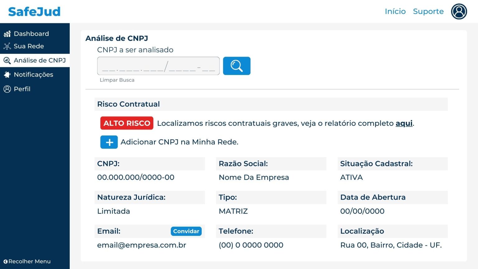 Análise de CNPJ - Alto Risco